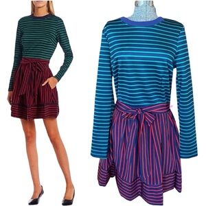 LDT striped mini dress. NWT
